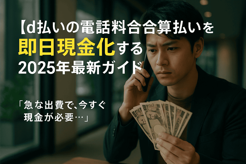 d払いの電話料金合算払いを即日現金化する2025年最新ガイド